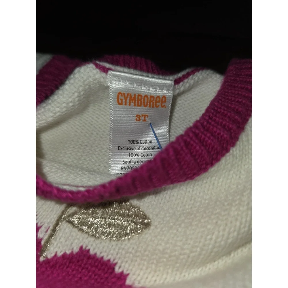 Gymboree charm class apple sweater dress size 3t
